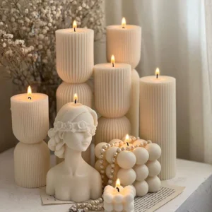 Assorted Decorative Candles Set