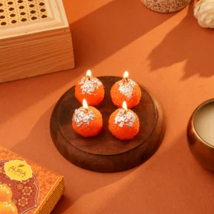 Festive Ladoo Candle Gift Set